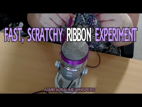 ASMR | FAST, SCRATCHY RIBBON EXPERIMENT!