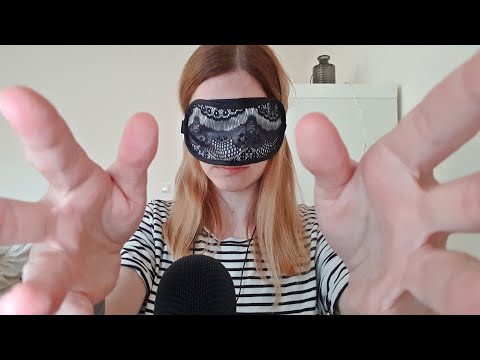 ASMR blind - can't see what I am doing - hand sounds and personal attention   stressrelief and relax