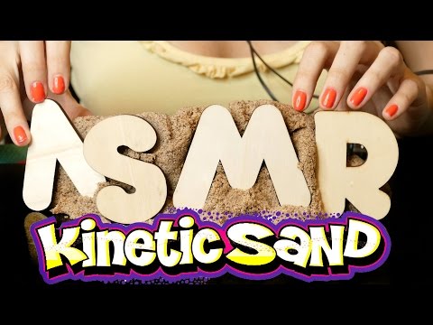 ASMR Kinetic Sand No Talking Binaural, Hose, Cookie Cutter, Cutting Close Up