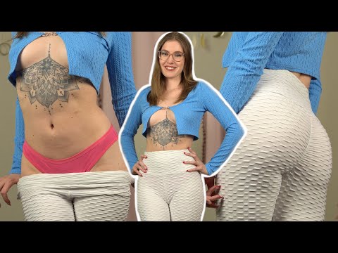 ASMR * Trying On TIGHT Leggings * Fabric Scratching