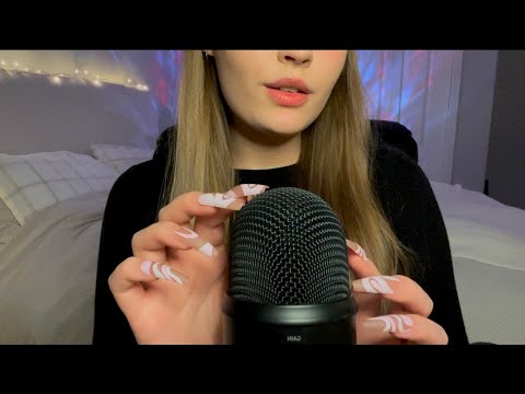 ASMR | Tingly Tapping & Scratching on Bare Mic, Foam Cover & Books