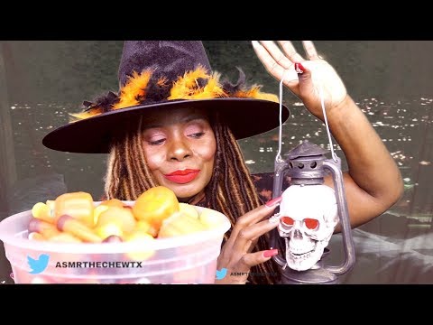CHEWING HALLOWEEN 2017 CANDY ASMR MOUTH SOUNDS/POP ROCKS