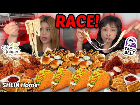 RACE! OUR FAVORITE FOODS (Taco Bell, fried cheese, SPICY chicken, creamy alfredo) & FOODIE FARE