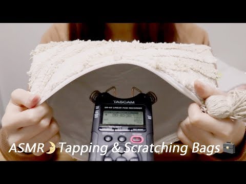 [ASMR] Tapping & Scratching Bags💼 / No Talking