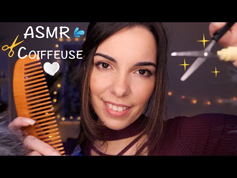 ASMR FR ~ RP Coiffeuse Chez Toi  💇‍♀️ 💆‍♂️  (Fluffy, Shampoing, Scalp Massage, Coupe, Brosse, Spray)