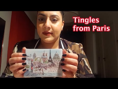 ASMR tapping and wrapping sounds with Souvenirs from Paris