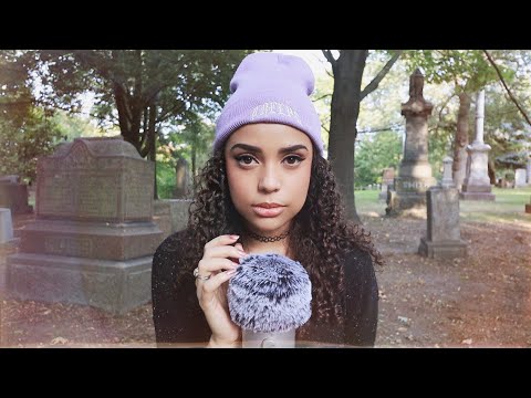 Doing ASMR in a HAUNTED CEMETERY [ Lvl. 1 ]