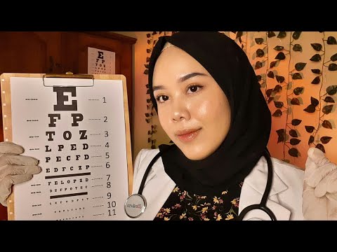 ASMR Cranial Nerve Exam (Eye Exam, Ear Exam, Face Test) Doctor Roleplay
