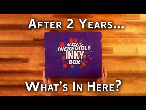 ASMR What's in Jazza's Inky Box? (that's been on my shelf for two years...)