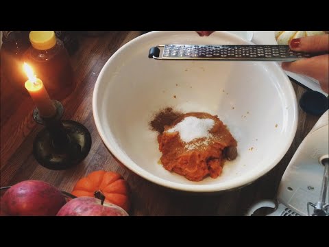 Making Pumpkin Pasties & Reading Scary Stories to Tell in the Dark. ASMR.