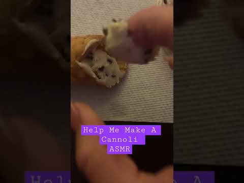 Food ASMR | Help Me Fill A Canolli | ODDLY SATISFYING