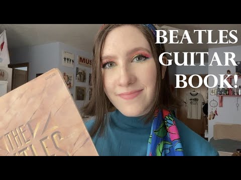{ASMR} Reading Beatles' Guitar Sheet Music! (w/ book sound and repetition)