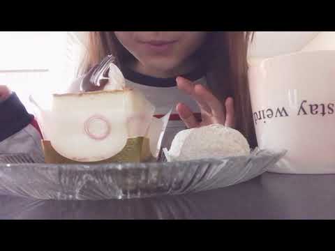 ASMR Lychee Mousse Cake & Mochi~Mukbang/Eat With Me!🍰😌