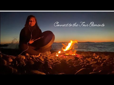 Guided Shamanic Drumming & Fire Beach Ceremony for Meditation, Relaxation & Manifestation