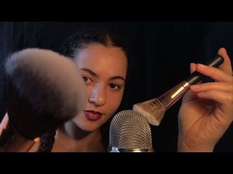 Super tingly mic brushing ONLY / (With spoken intro in German)