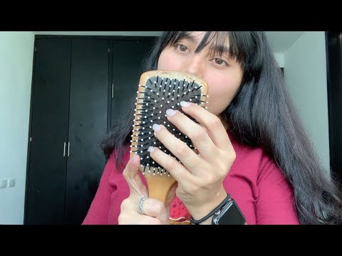 ASMR ESPAÑOL- sonidos cosquillosos con cepillo- Brushing