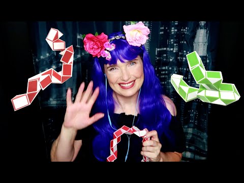 ASMR: Fidget Snakes and Whispered Ramble (Tapping, Clicking, Popping, Snapping)