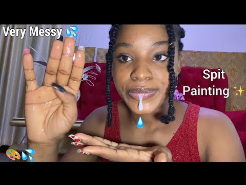 ASMR| Angry Boss SPIT PAINTS you very MESSY for coming late to work~ MOUTH SOUNDS| Roleplay✨