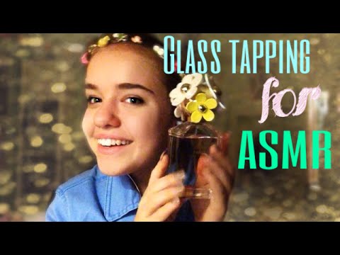 {Binaural} ~sounds of glass tapping w/ soft speaking~ ASMR