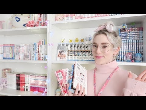 ASMR Manga Library Roleplay | Cute Librarian Soft Speaking In Japanese & English, Tapping Books ASMR