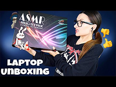 Laptop unboxing ASMR