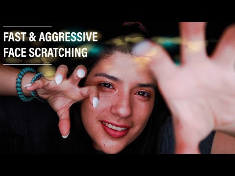ASMR SCRATCHING YOUR FACE | FAST AND AGGRESSIVE ASMR