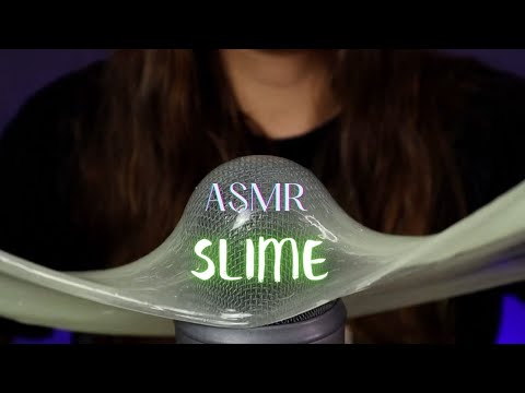 ASMR Slime and Shaving cream on Mic (No Talking)