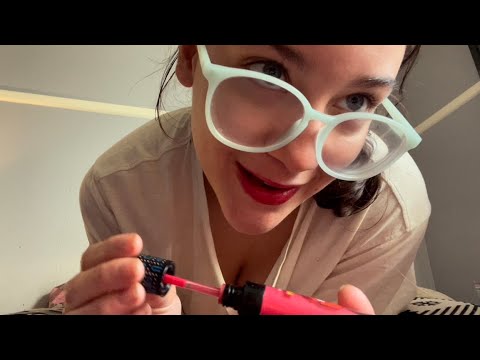 Asmr~Sticky Lipgloss Pumping, Mouth Sounds, Fabric Scratching, Animal Sounds, Repetitive words..