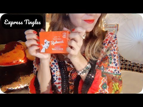 EXPRESS tingles ASMR 🧨Fast and loud tapping / scratching on a Redheads big box of matches!
