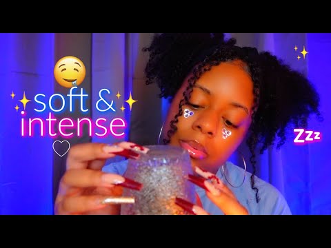 ASMR ✨soft & intense mic triggers that will give your brain the shiversss 🤤💙🌙 (sleep inducing✨)