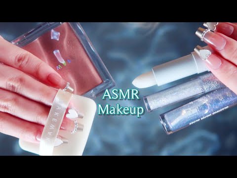 ASMR First Person POV | Doing Your Summertime Makeup 🫧 (whispers + layered sounds)