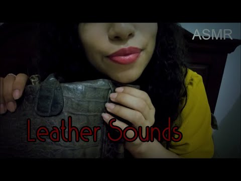 [ASMR] 👝👜 Leather Sounds (Leather Purses) | Tapping, Scratching, Squeezing, Crunching, Rubbing