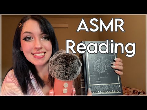 ASMR Reading Anatomy ~ up close whispers, taps, page turning