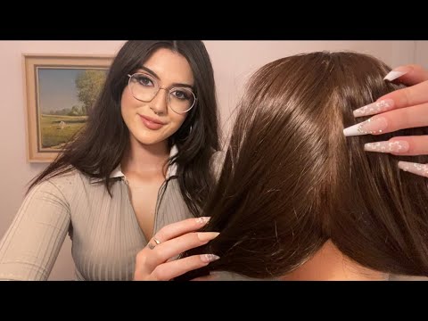 Friend Checks Your Scalp For Lice ~ ASMR Personal Attention, Scalp Massage, Hair Play