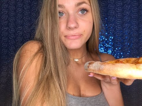 ASMR- Eat a pizza with me🍕  ANSWERING your most frequently asked questions