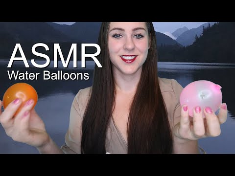 ASMR Water balloon squishing, shaking sounds