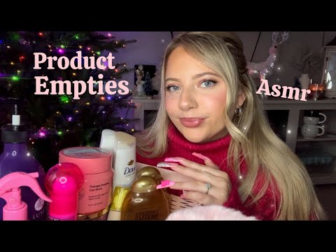 Asmr Product Empties 💕 Tapping & Scratching on Products ✨