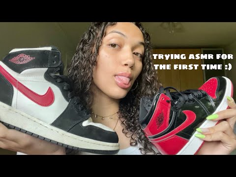 trying ASMR for the first time ~ shoe tapping and scratching