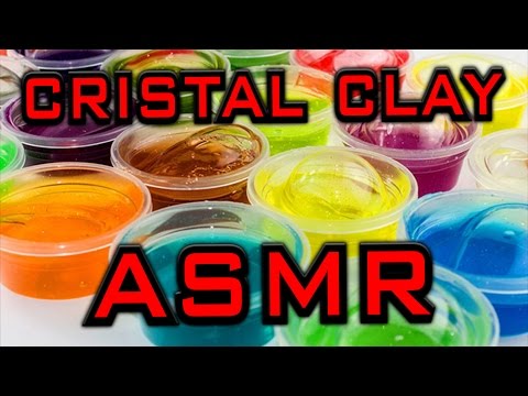 ASMR - Crystal clay , super clay sounds and whispering