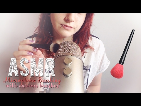 ASMR Français ~ Microphone Brushing - Various brushes