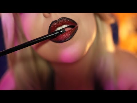 ASMR Kisses & Pen Nibbling! Close up👄 4k