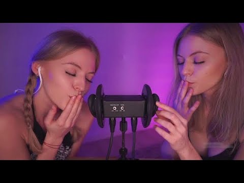 ASMR Two Mouths, Twice The Mouth Sounds *Twin Video*