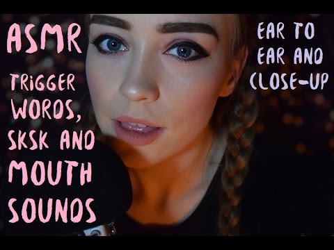 ASMR Repeated Words Ear-to-Ear, Mouth Sounds & Sksk