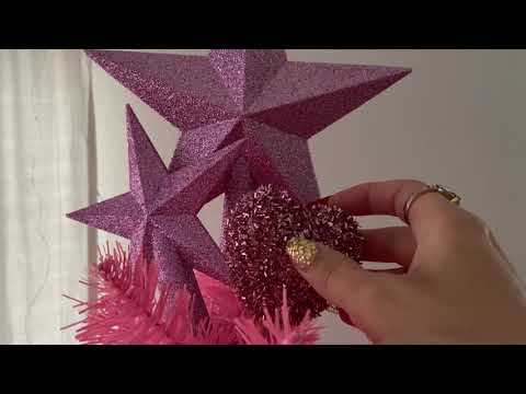 ASMR Christmas Trees Tour - Layered Sounds (Whispered, Rustling, Tapping, No Music Version) 🎄🎁🧸