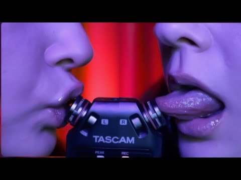 ASMR LICKING and MOUTH SOUNDS 🫦💦Tascam🔥