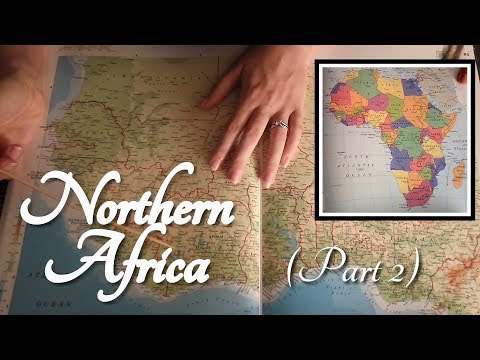 ASMR Northern Africa - Part 2 (Cities and Countries on Map)