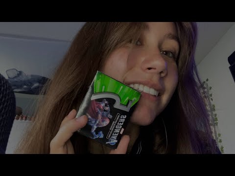chewing gum and examining your face *asmr*