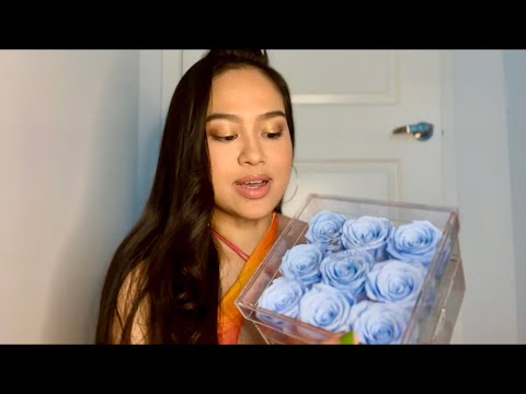 ASMR: Random ASMR Haul with Gum Chewing | Real roses that last a YEAR?! 🌹👀 | 💤