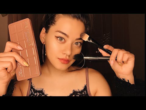Make up Artist getting you ready for shoot| The Actress on a Shooting| ASMR| Role Play| Brushing|