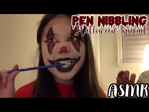 ASMR Pencil Nibbling (Teeth sounds and more) MiuLe ASMR